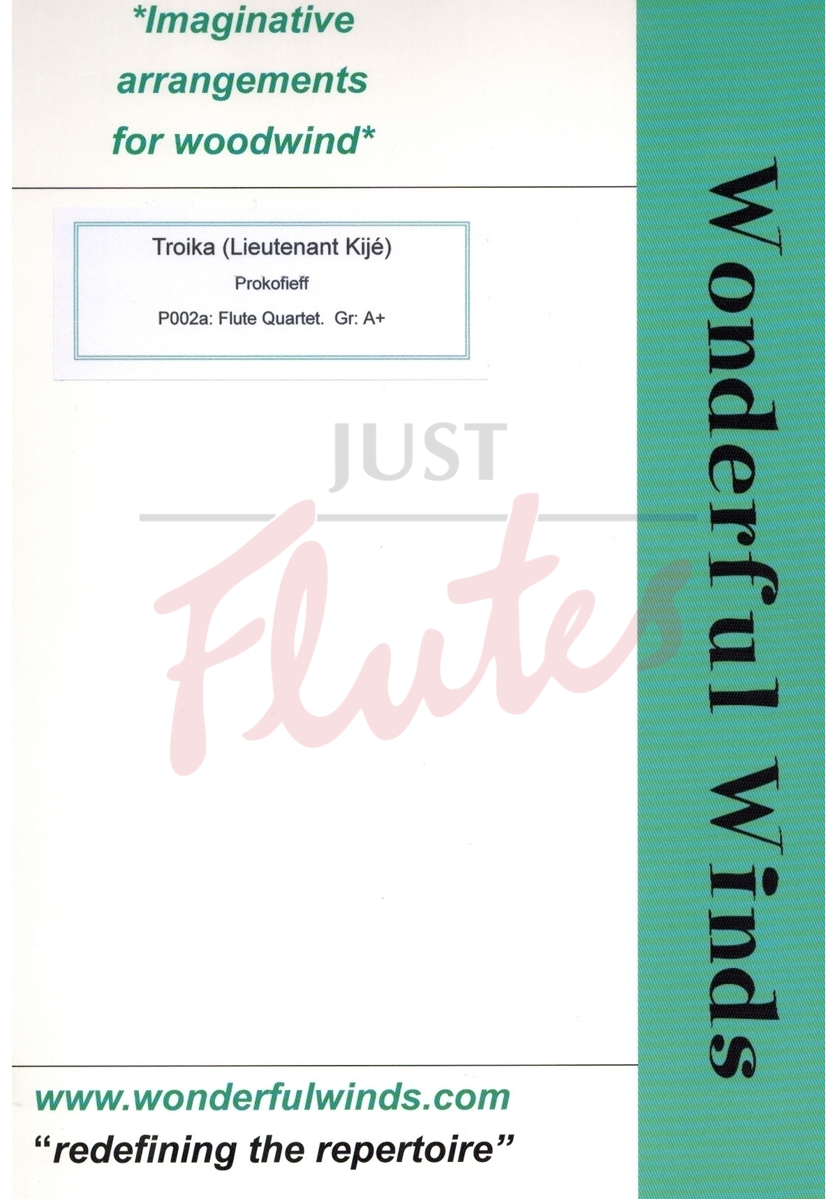 Troika from Lieutenant Kije [Flute Quartet]